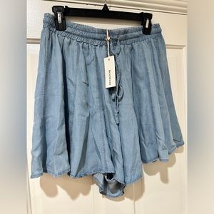 Heartloom Light Blue Women Shorts